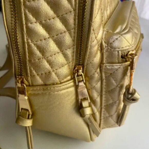 New Accessorize Women’s Quilted Mini Backpack - Picture 3 of 9